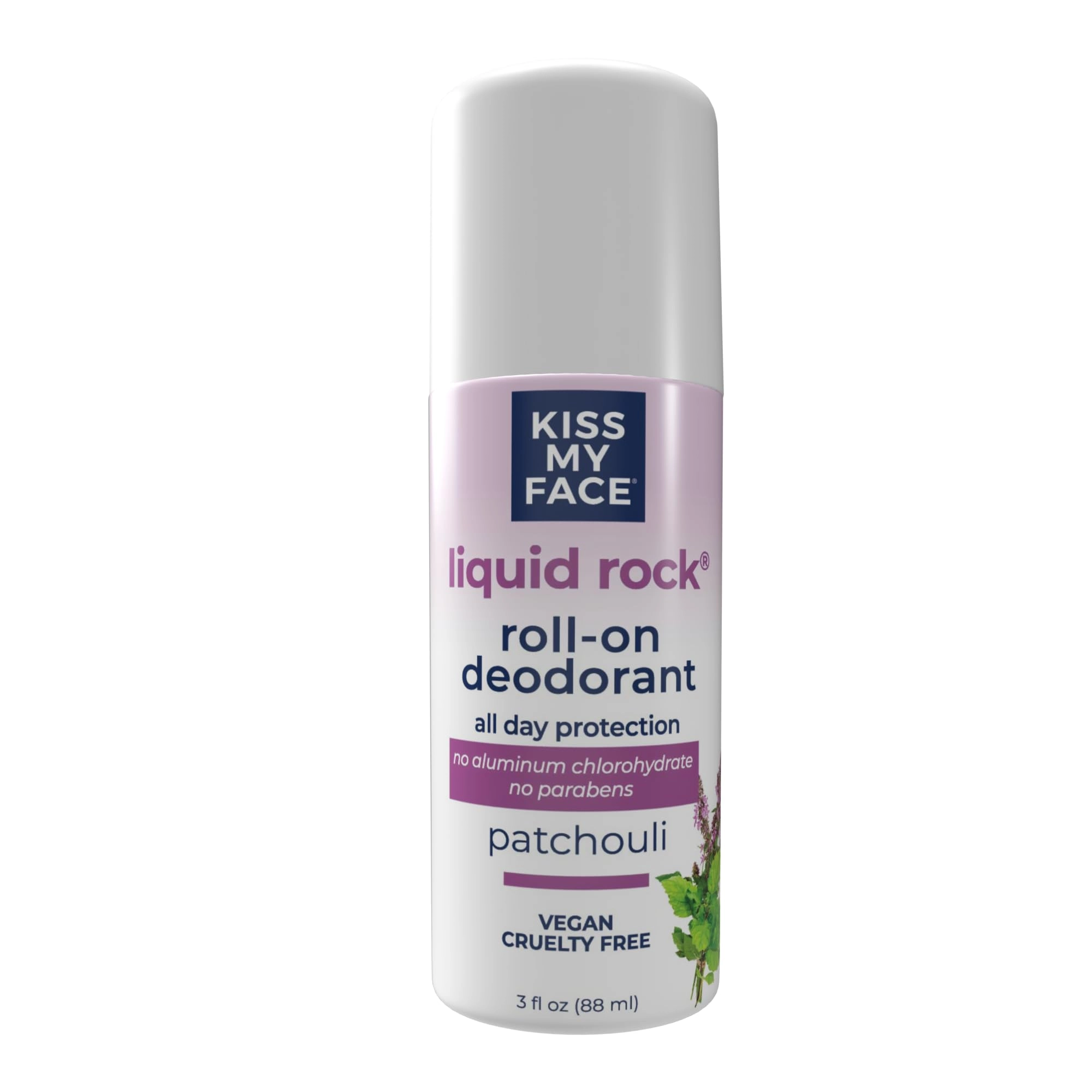 Kiss My Face Liquid Rock Roll On Deodorant - Peaceful Patchouli 3 Ounces
