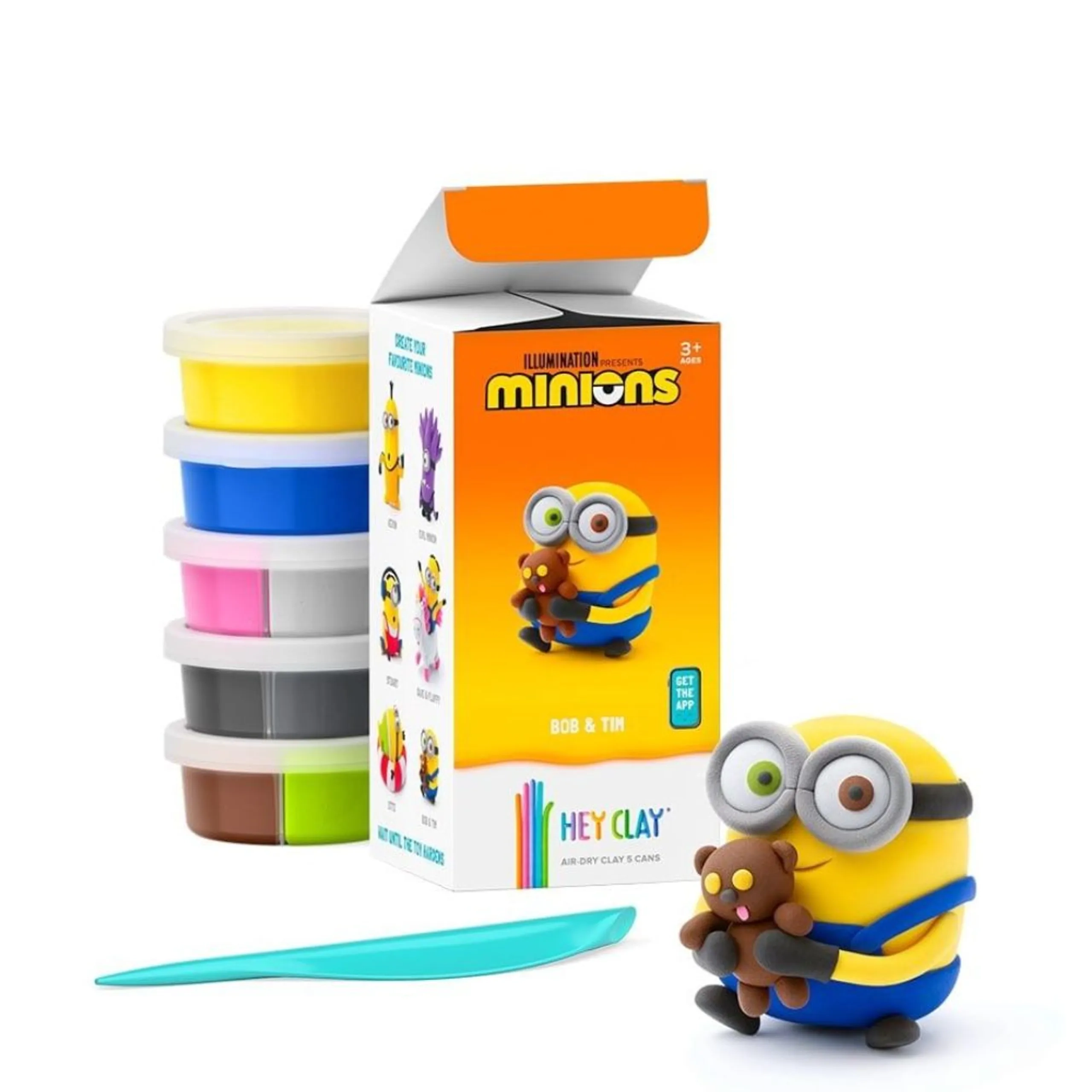 Minions Bob & Tim Colourful modelling air-dry clay - 3+ years