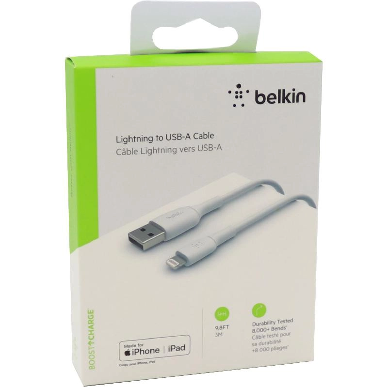 Boost Charge Mfi Lightning to USB-A Cable 3m