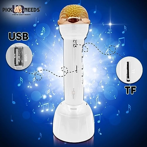 Karaoke Mic With Speaker with LED