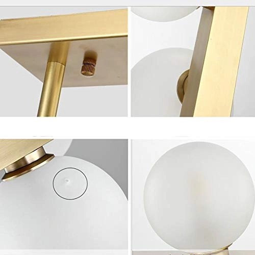 G9 Nordic Handmade Glass Capsule Chandelier - 7 head Gold clear glass