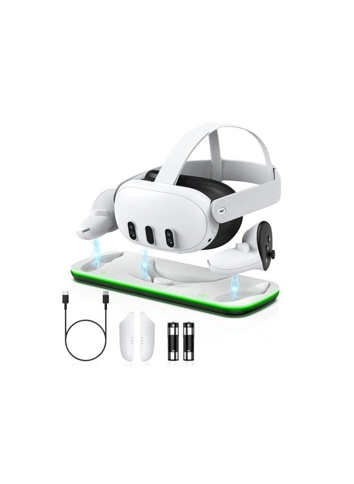 erorex Quest 3 VR Charging Dock - Headset and Touch Controller