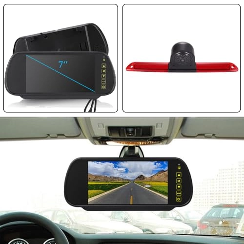 JCJC7892DJTUS - 1280*720 Night Vision + 7" Reverse Mirror - 2 video input