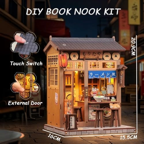 Book Nook Kit - DIY Miniature House 3D Wooden Puzzle