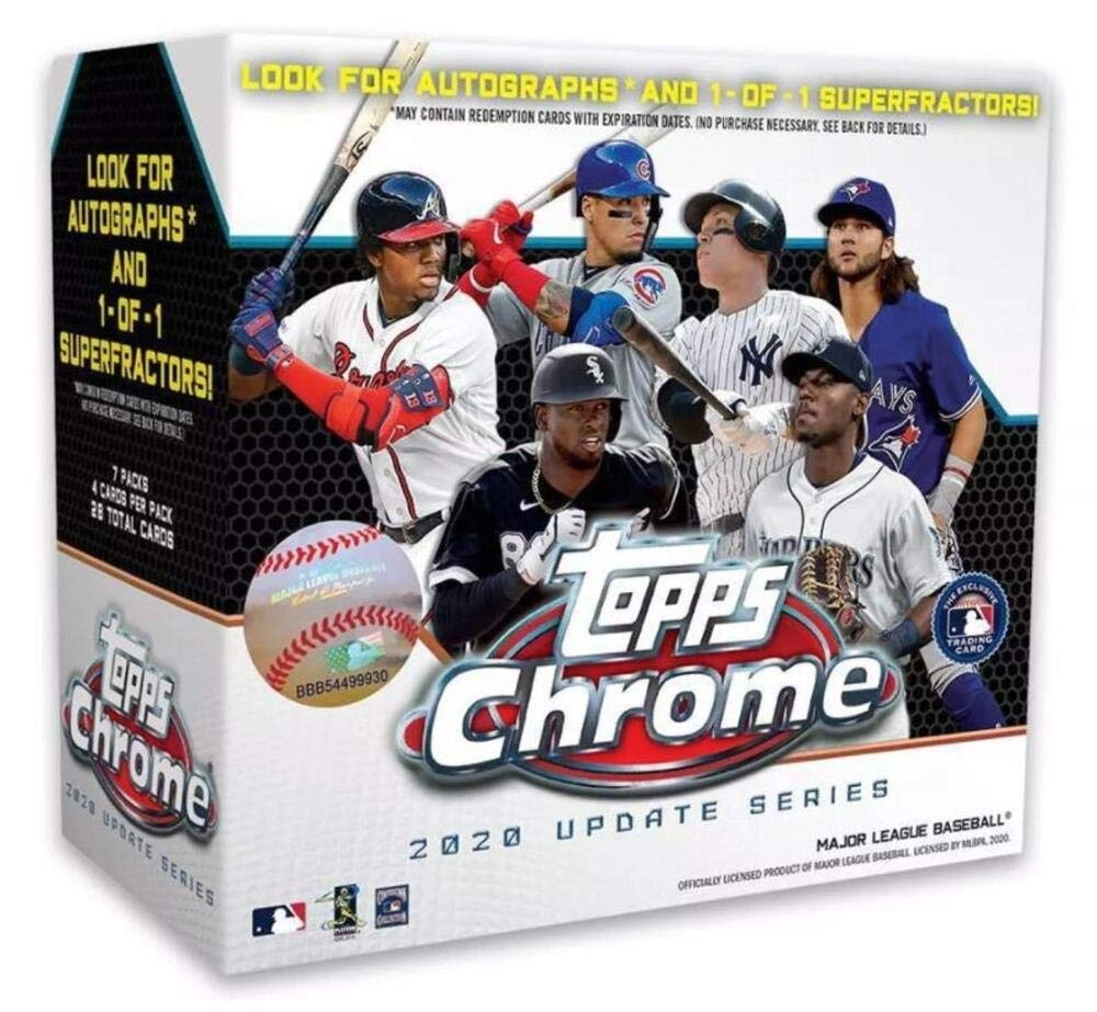 Topps MLB Chrome Update Baseball Mega Box - 2020 7 Packs Per Box