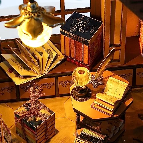 Magic Book Store Book Nook Kit - Diy Wooden Led