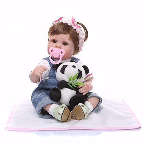 Reborn Baby Doll - 17 inch 42cm soft cloth body Bundle