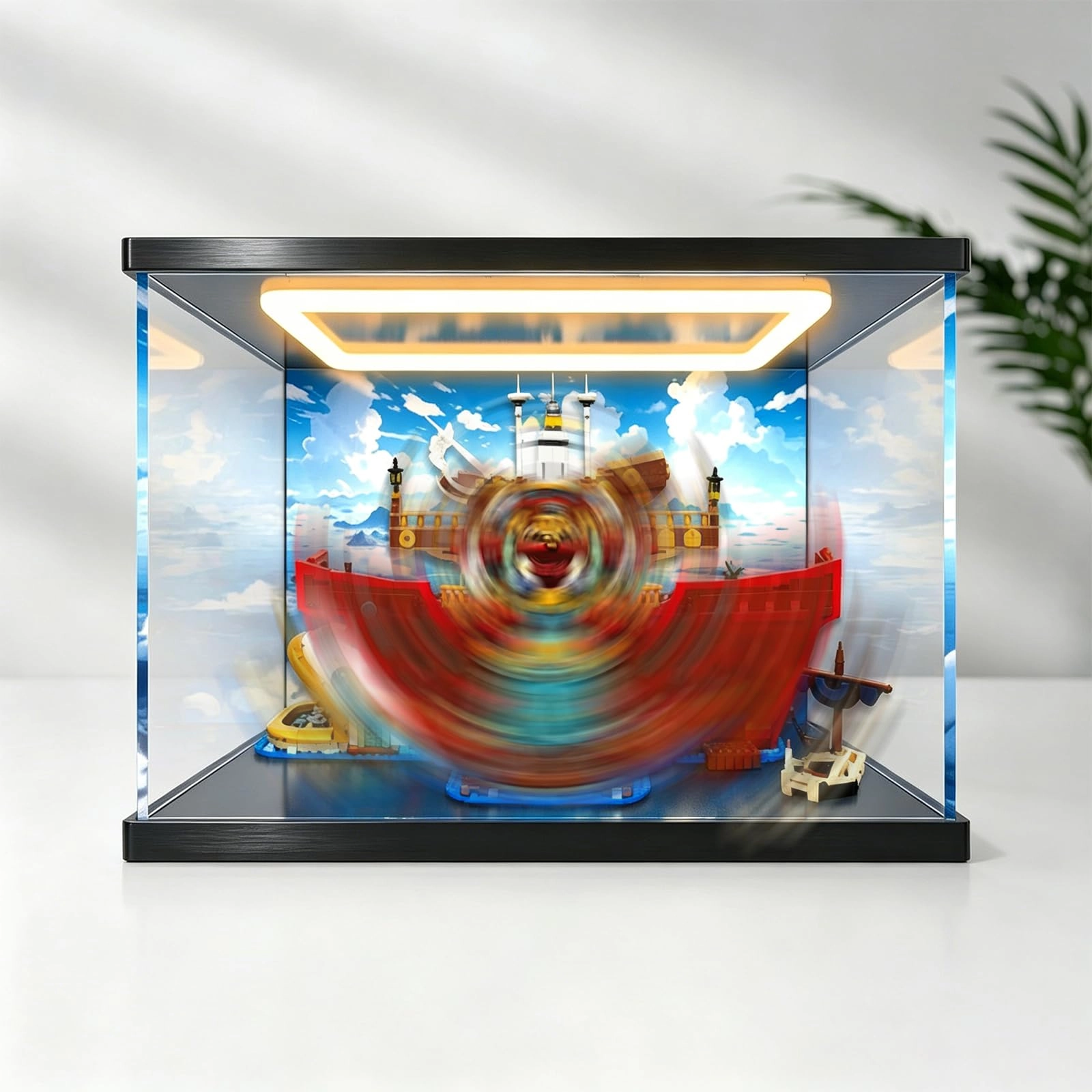 LeafLane Acrylic Display Case for LEGO 75640 The Baratie Floating Restaurant - 60 x 30 x 40 cm