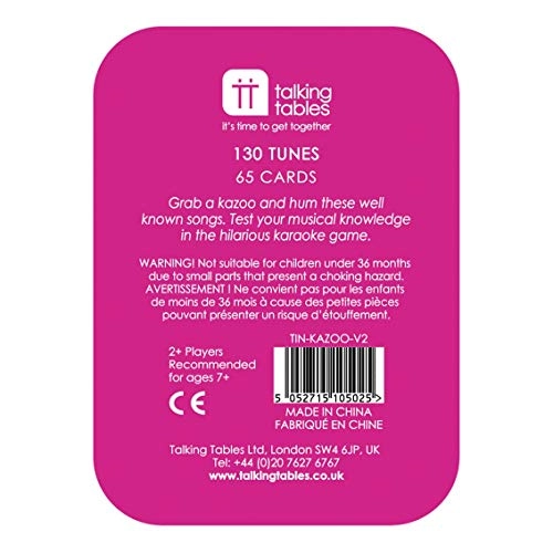 Party Music Trivia Cards - English Adult