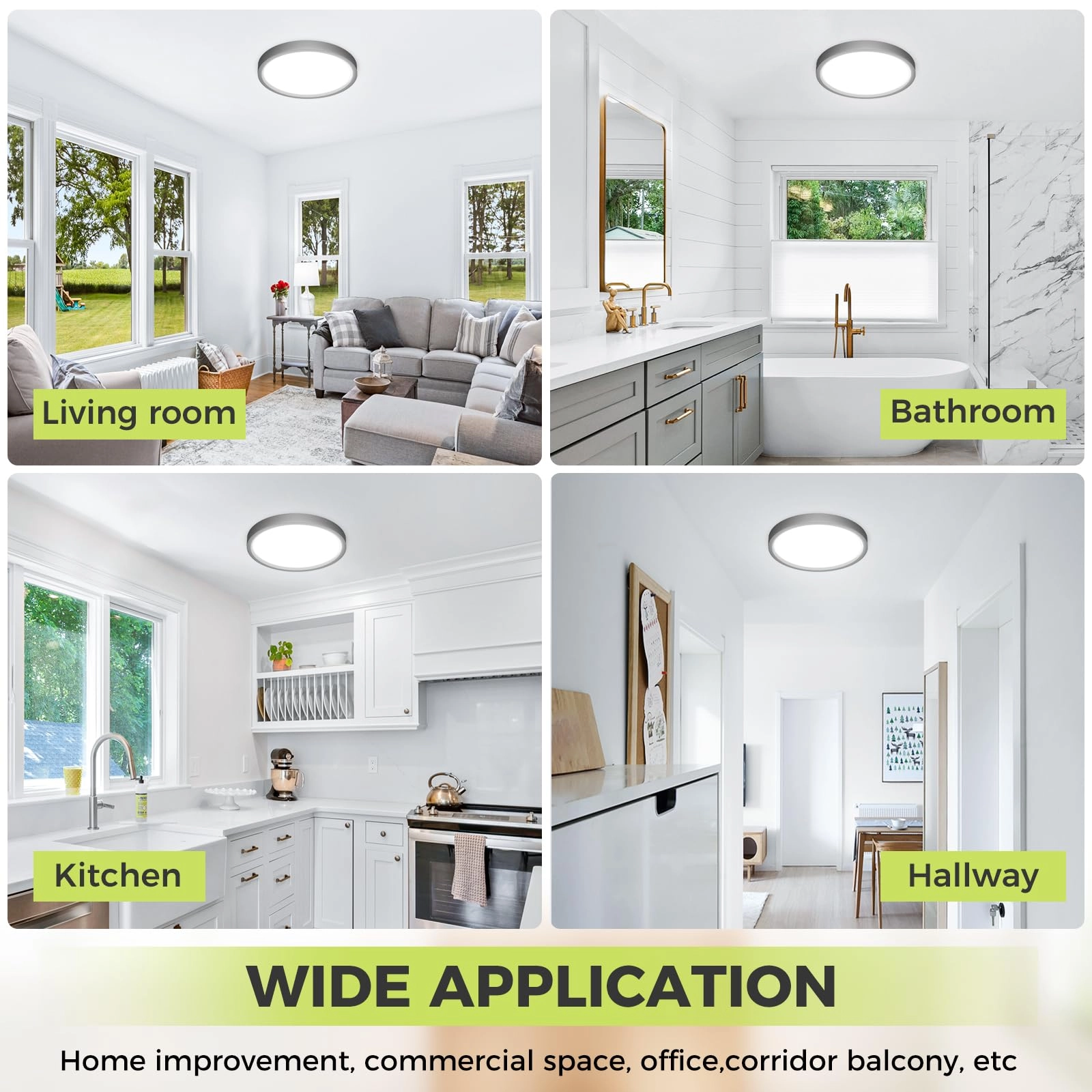 LED Ceiling Light - 3000K 4000K 6500K Pack
