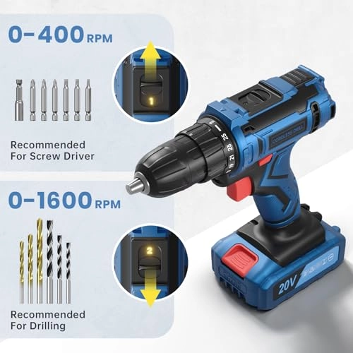 Cordless Drill Driver - 2E+3 Milliamp Hours