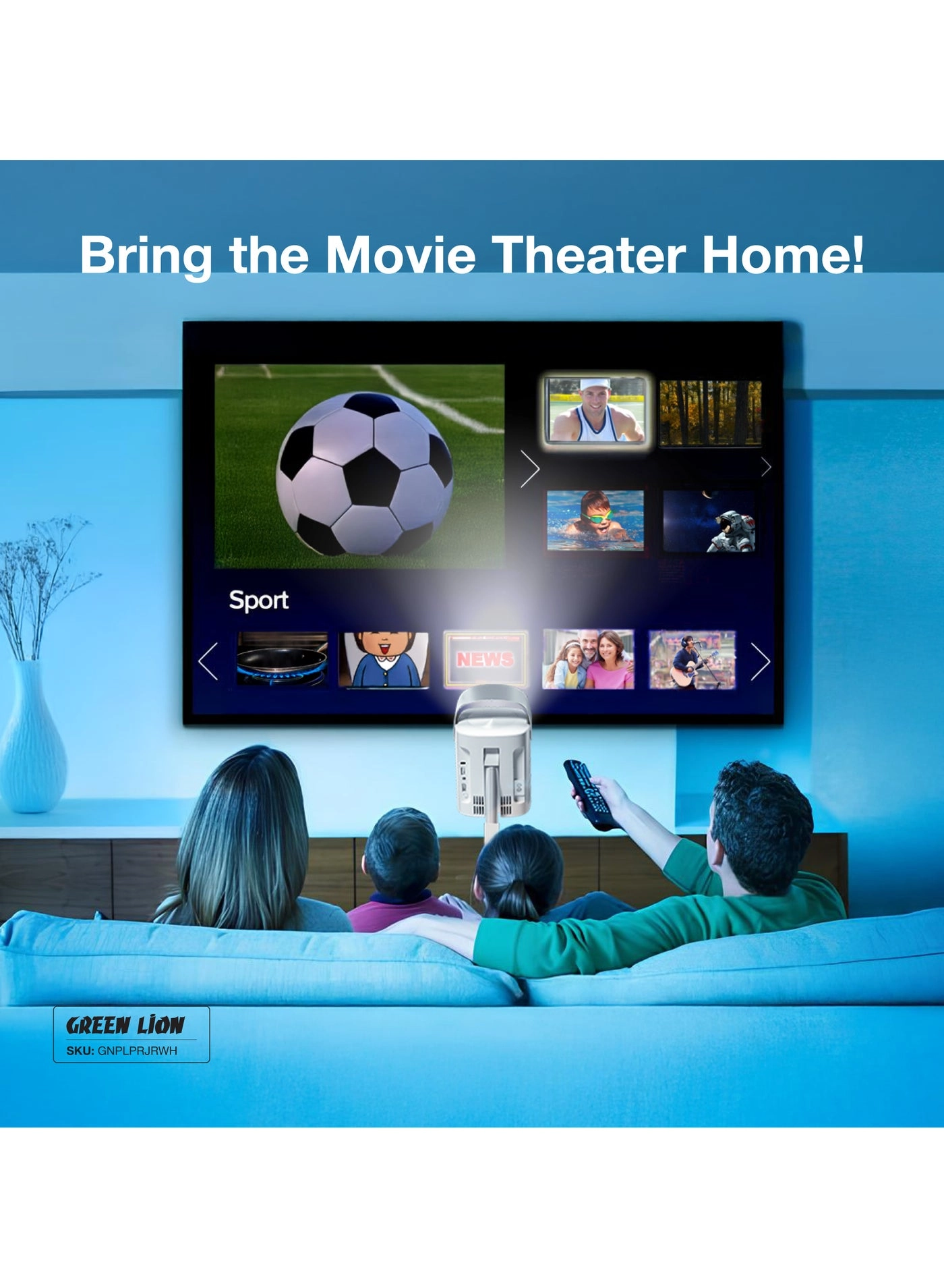 Pluto GNPLPRJRWH 250 ANSI lumens