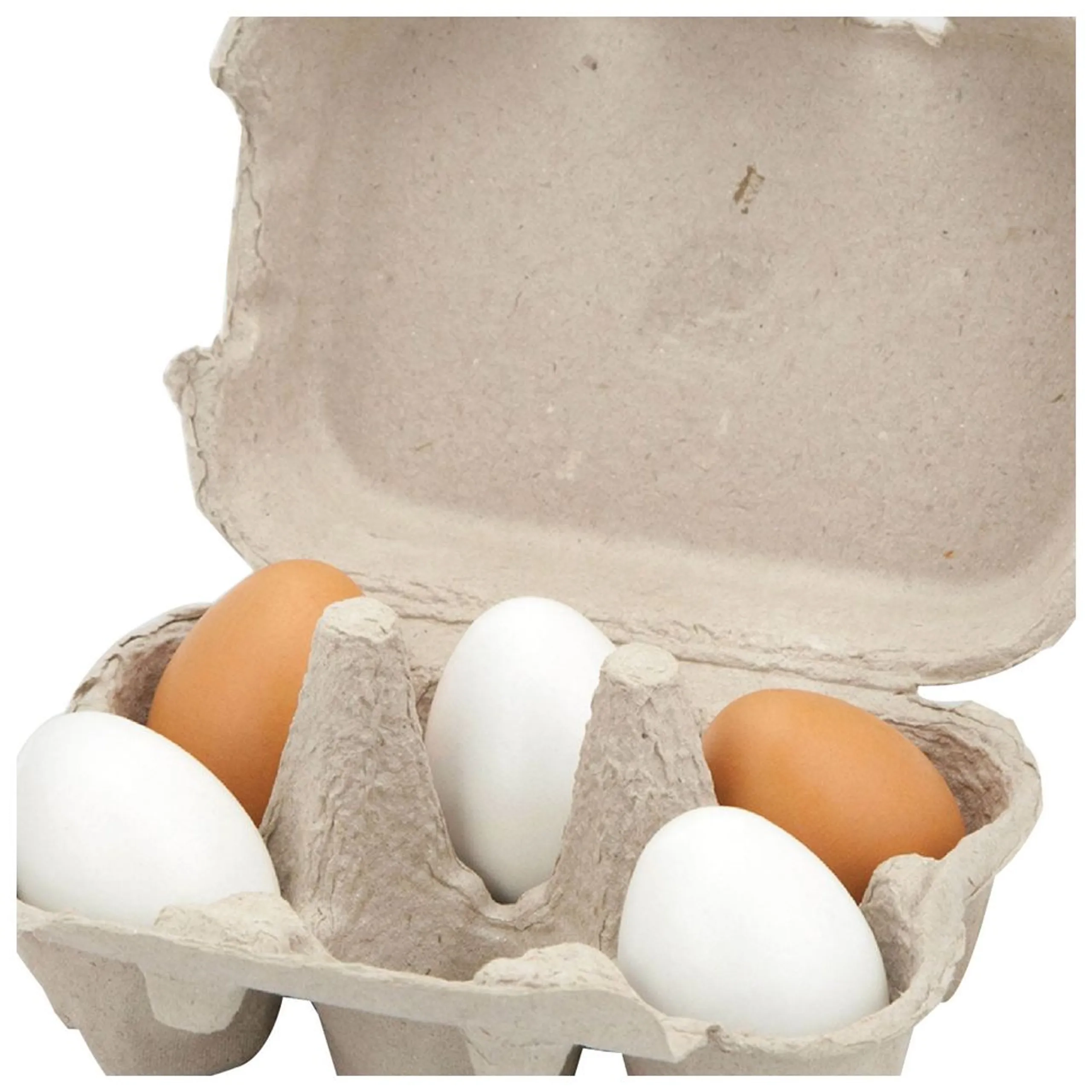 Wooden Eggs - Suitable for 2 years & above 6pcs