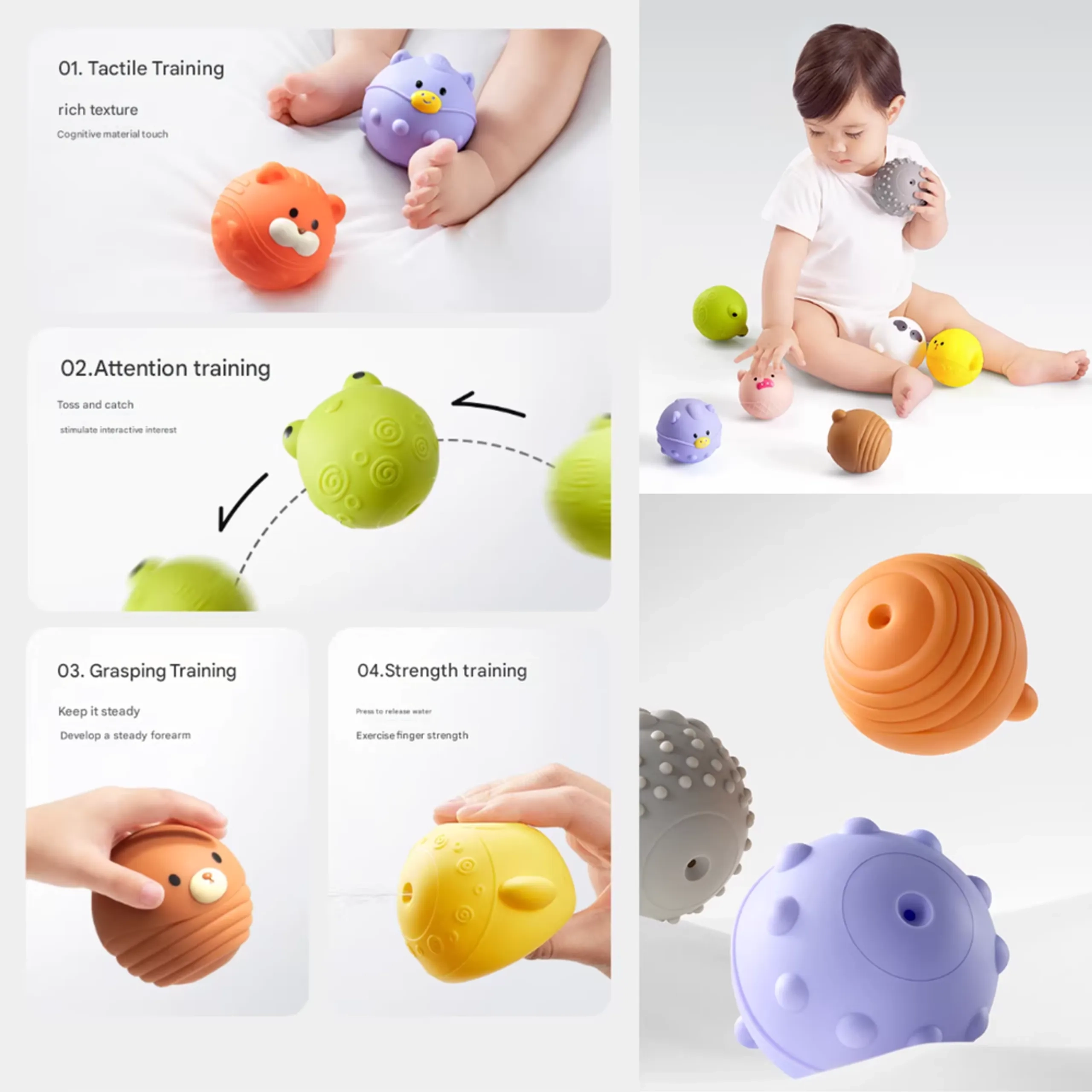 Sensory Balls - 8 pieces