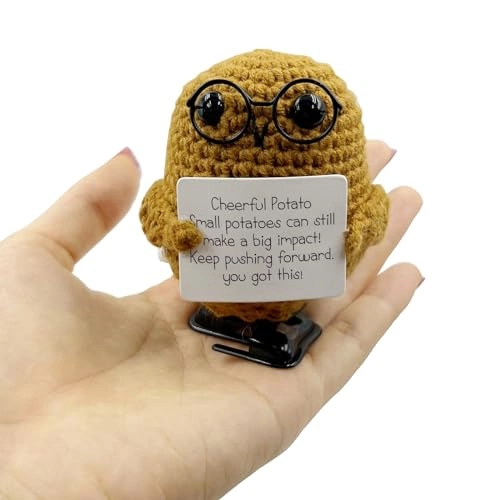 Wind-Up Positive Potato - Glasses Potato Unisex Adult 3.34" x 2.36"x 2"