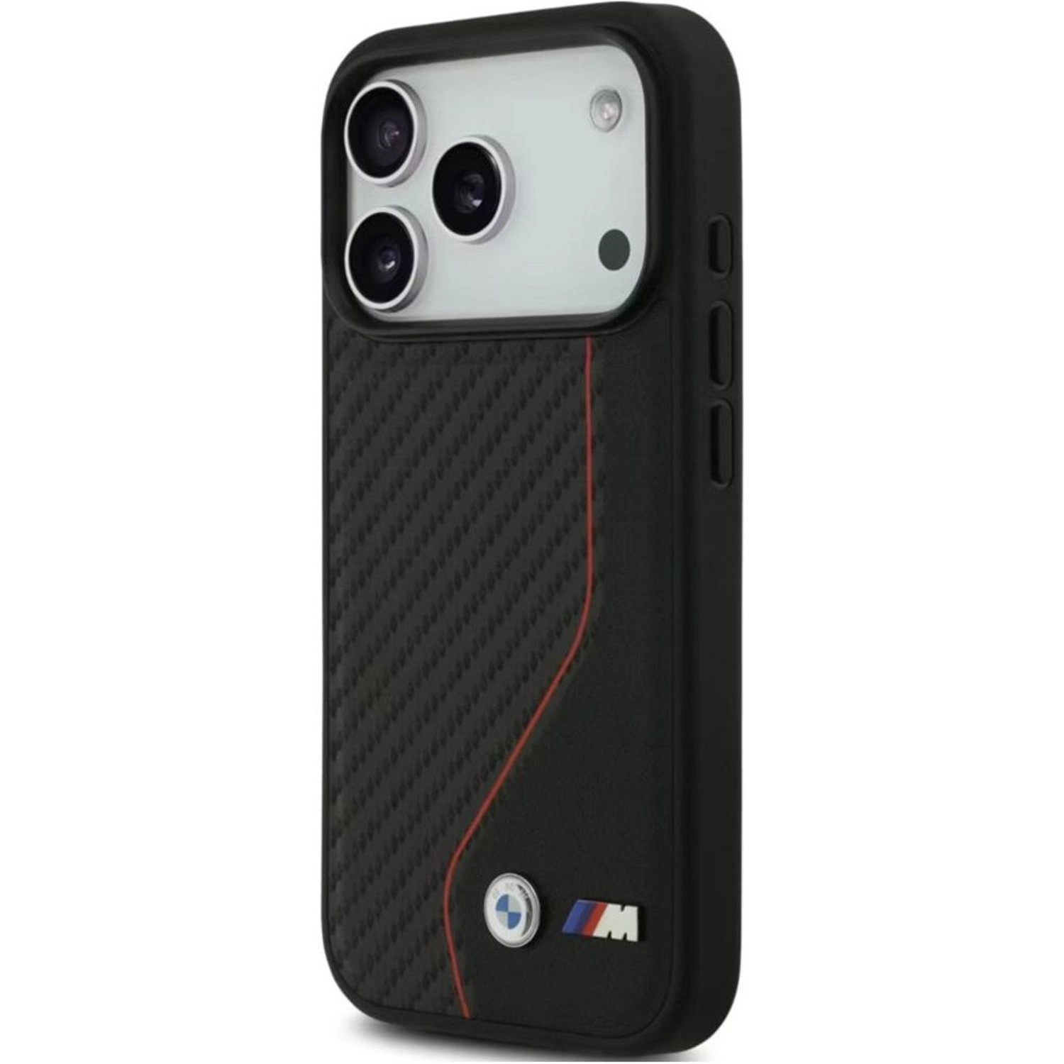 PU Leather and Carbon Case with MagSafe for iPhone 17 Pro Max