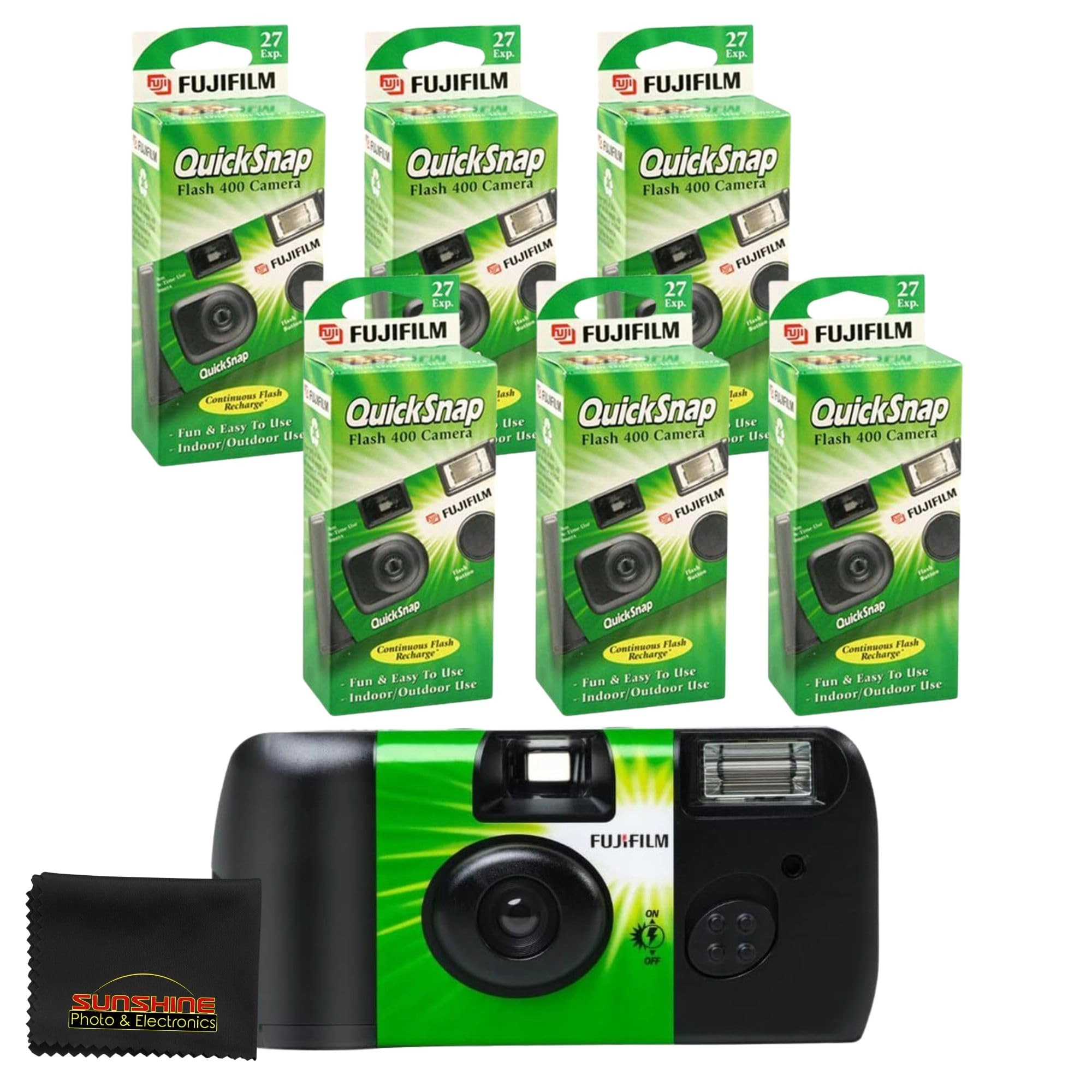 Quicksnap Flash 400 - Single-Use 35mm Pack