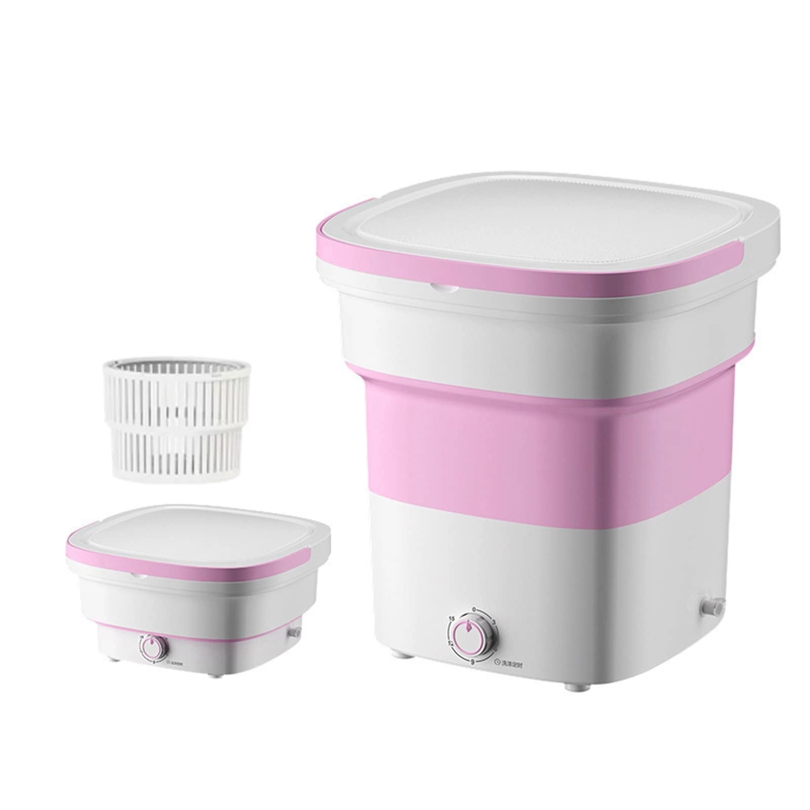 XHTONGSH غسالة قابلة للطي للطي المحمولة, غسالة صفرية اوتوماتيكية, عمل هادئ, الضوء الأزرق, ملابس داخلية غسل الملابس او عنصر صغیر, طاقة ومنطقة (Color : Green)