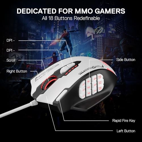 M908 Impact RGB MMO Mouse - USB