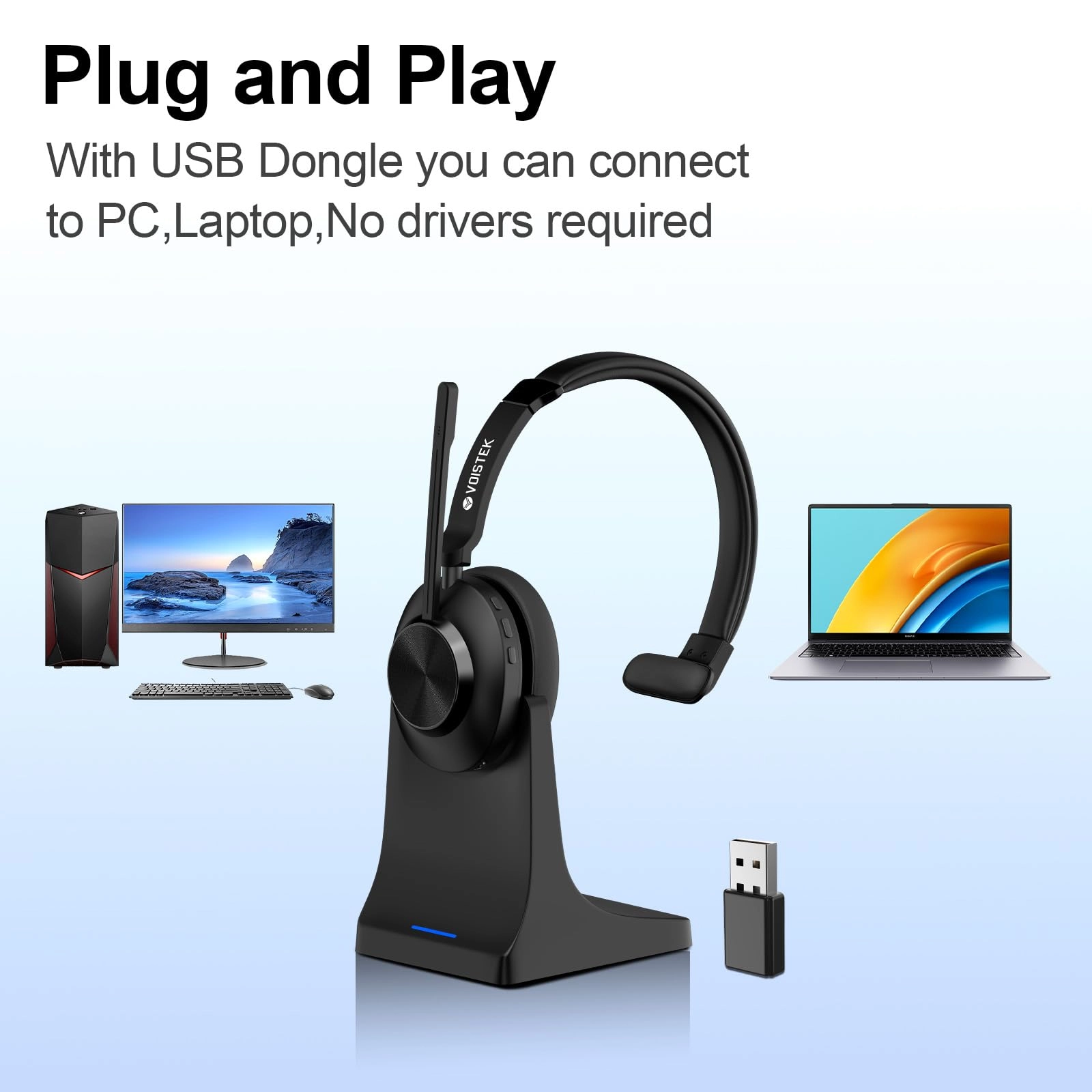 VS887BT Wireless Headset