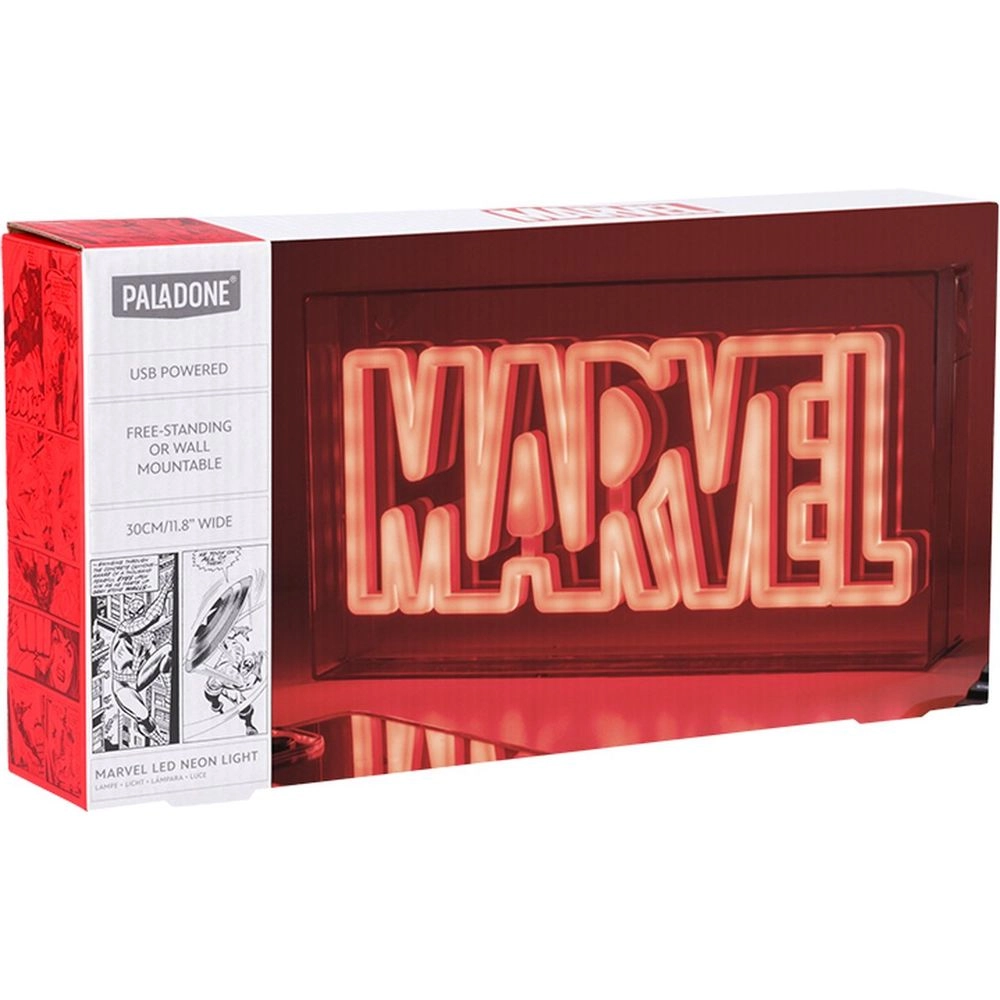 Paladone Marvel LED Neon Light - USB powered Wall mountable