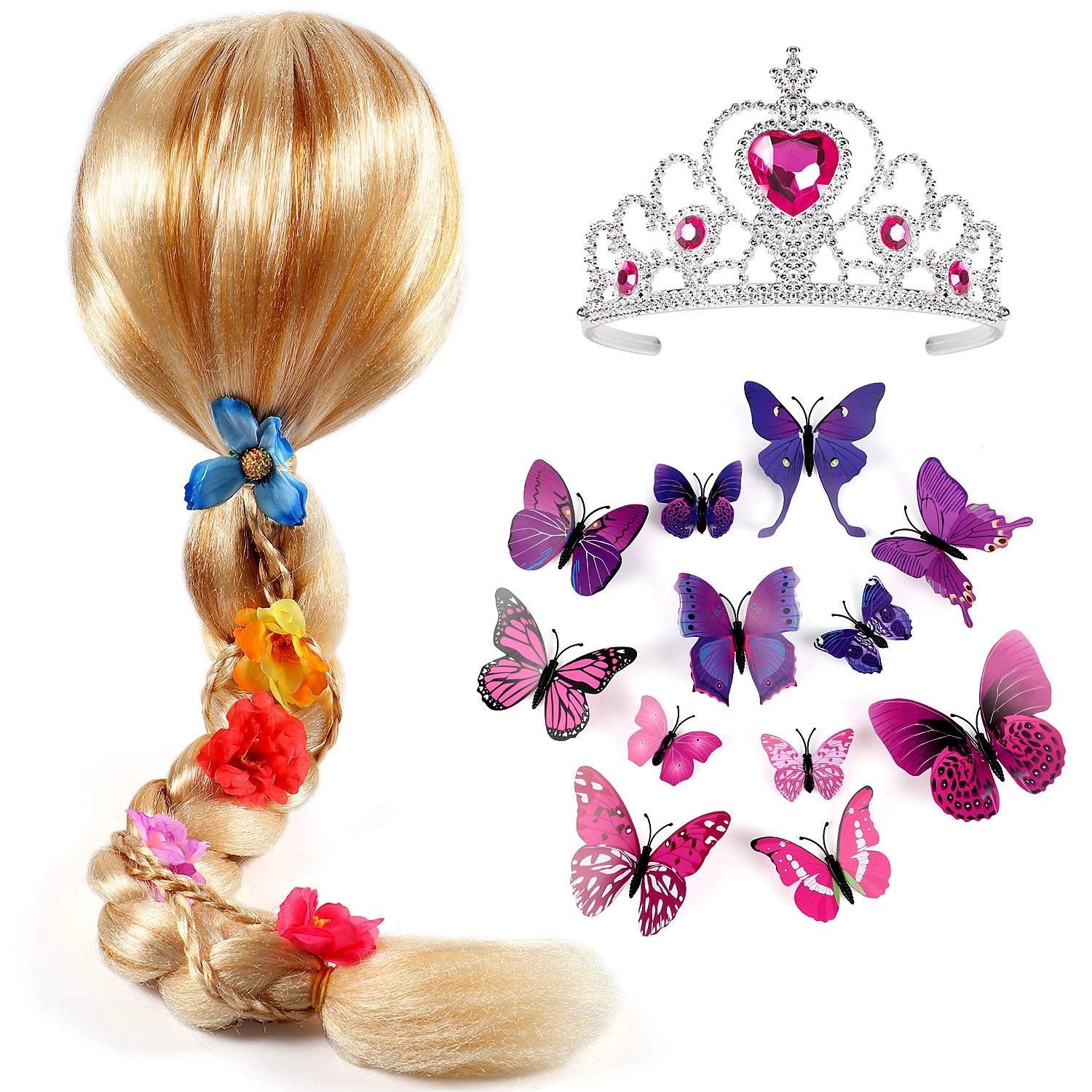 Tacobear Rapunzel Wig - long Rapunzel 1pc 1pc 12pcs Kids Girls one size fits most children
