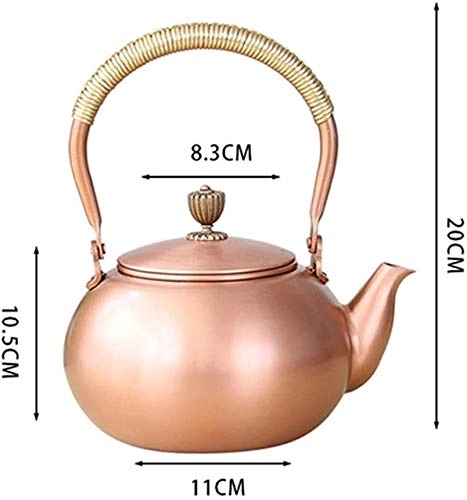 Cast Iron Teapot - copper 1200 milliliter