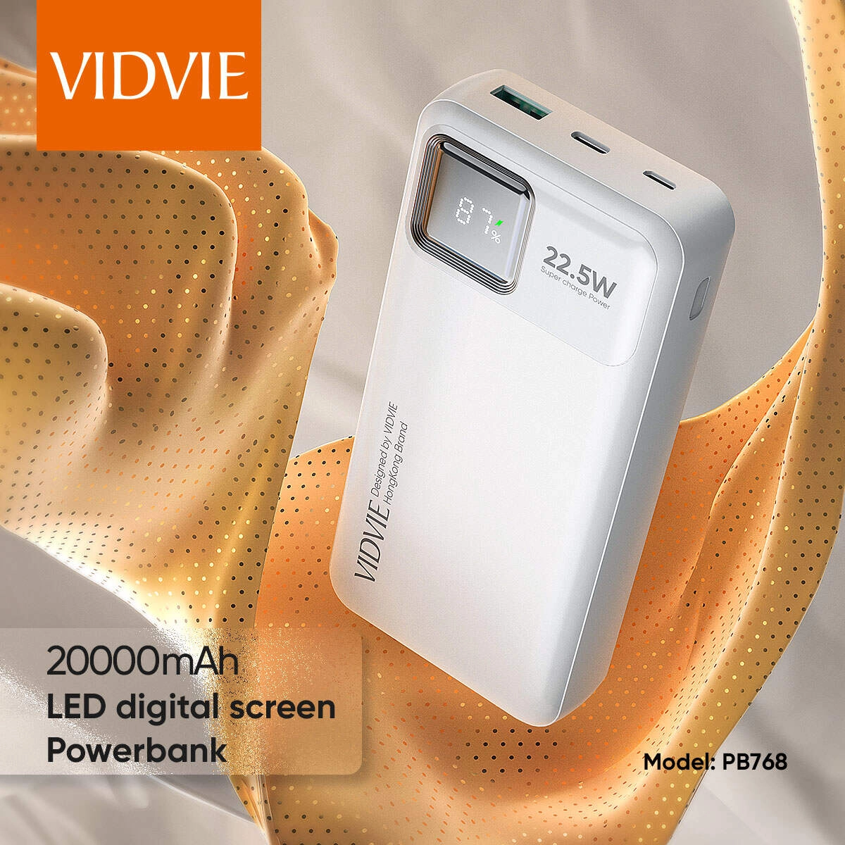 PB768 - 20,000mAh Fast Charging Dual USB