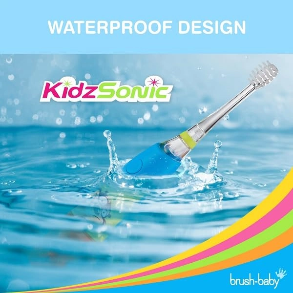 Brush-Baby KidzSonic - Soft Bristles Replaceable Brush Head Two Minute Timer