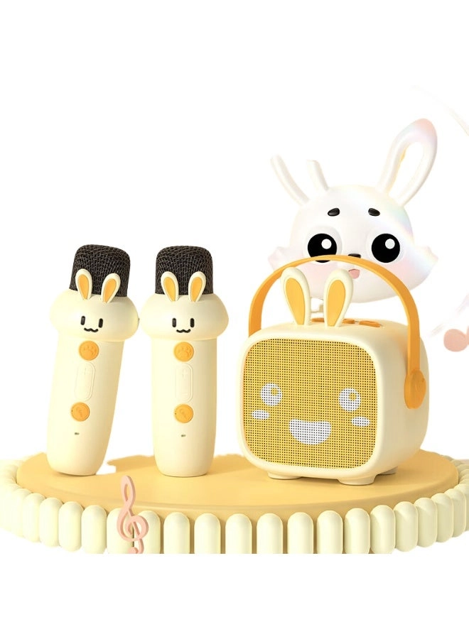 LED Bluetooth Karaoke Speaker - Dual Microphones