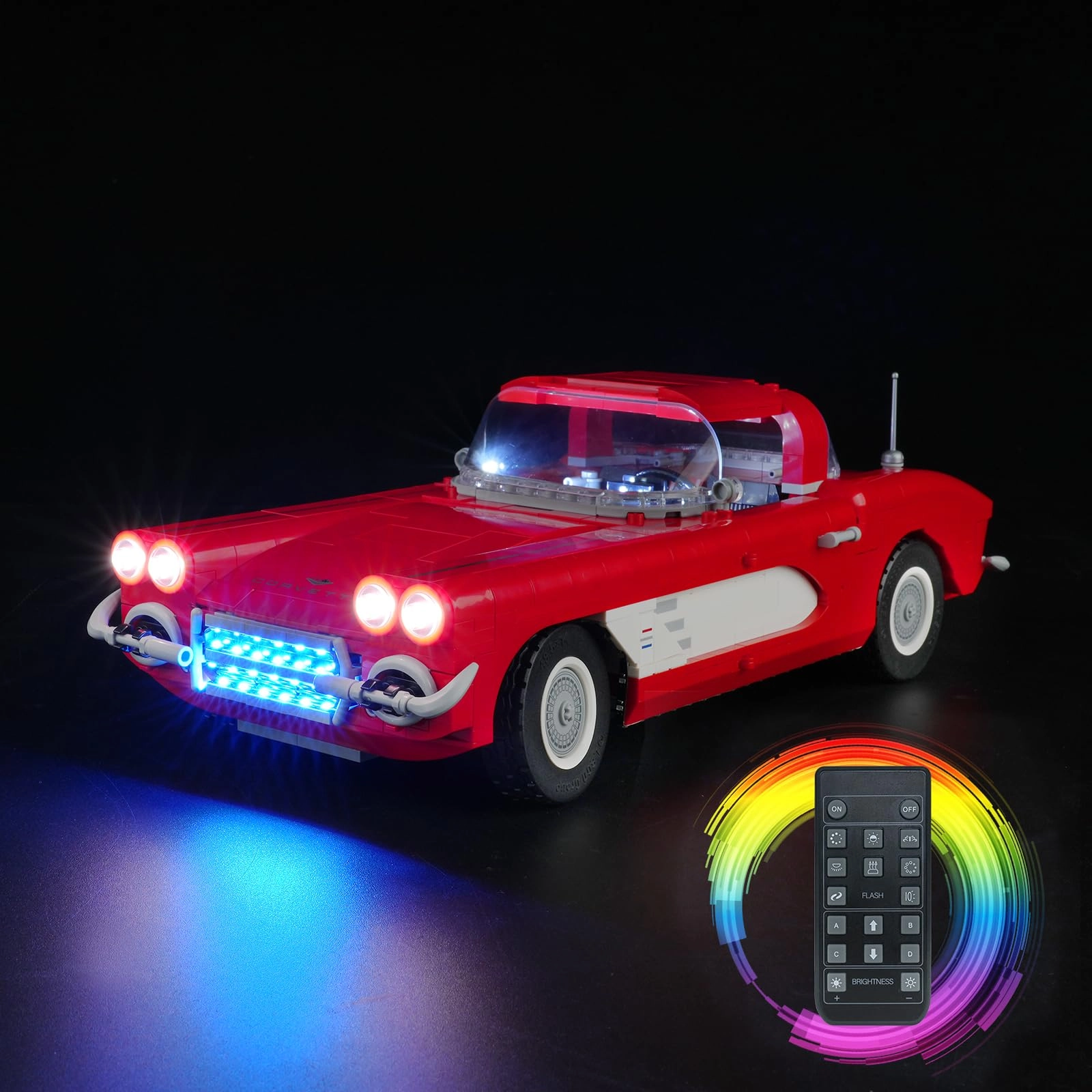 DALDED LED Lighting Kit for LEGO Corvette 10321