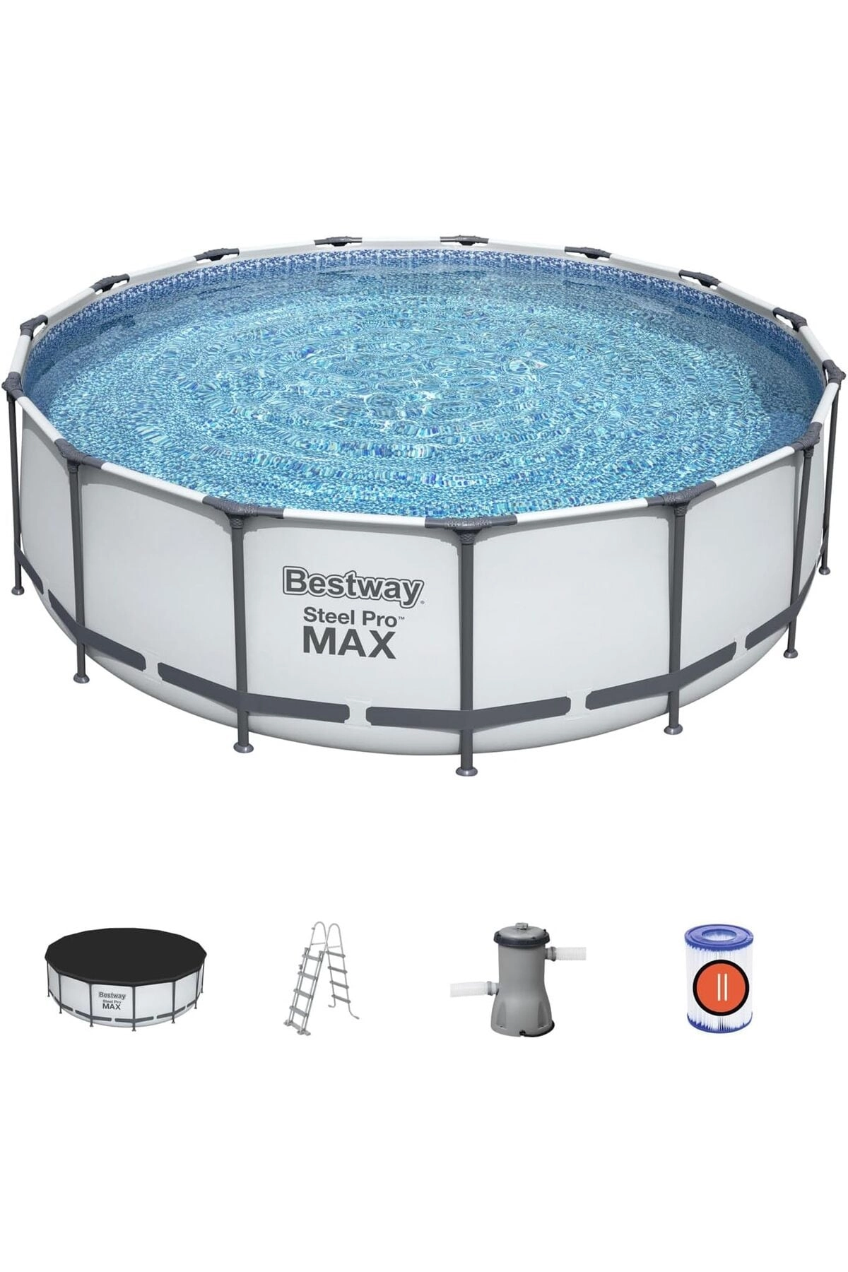 Bestway Inflatables and Material Corp Steel Pro Max - 15 ft x 48 in (4.57 m x 1.22 m)