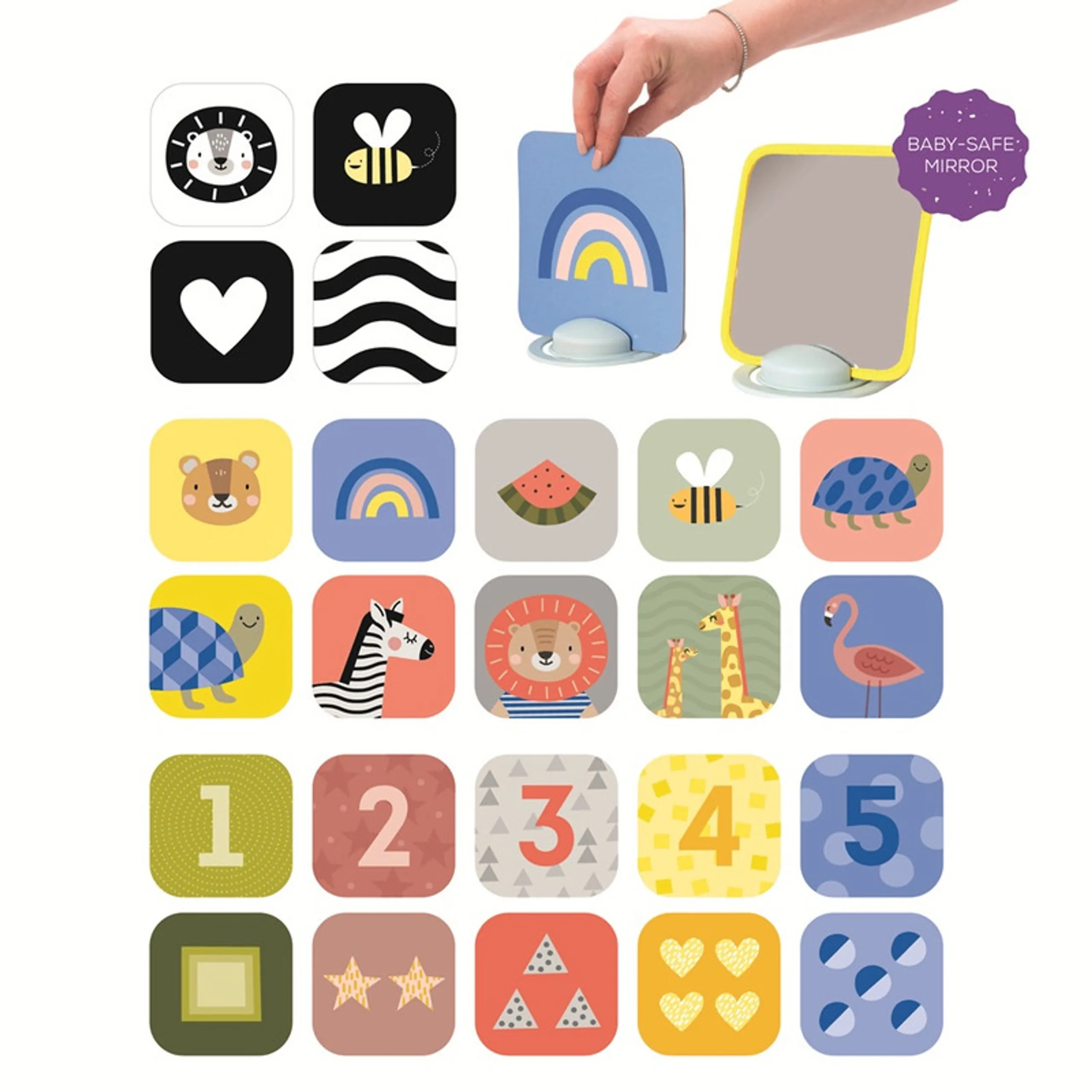 My 1st Tummy-time Cards - Savannah collection 0 month