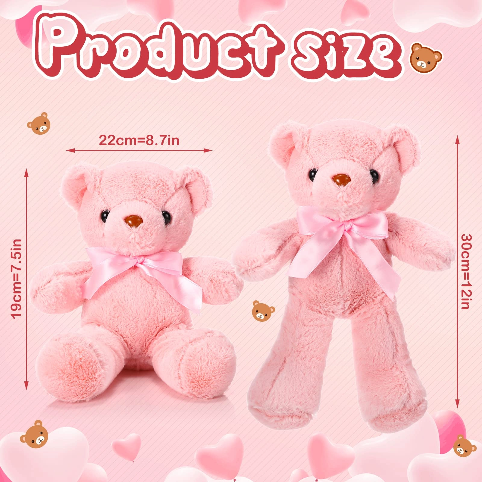 Teddy Bears - 10 Pcs 12 Inch
