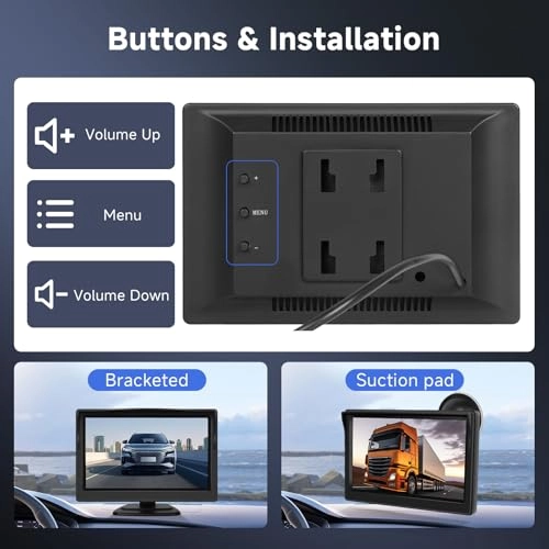 Digital Rear View Camera Monitor - Night Vision HDMI 1080p