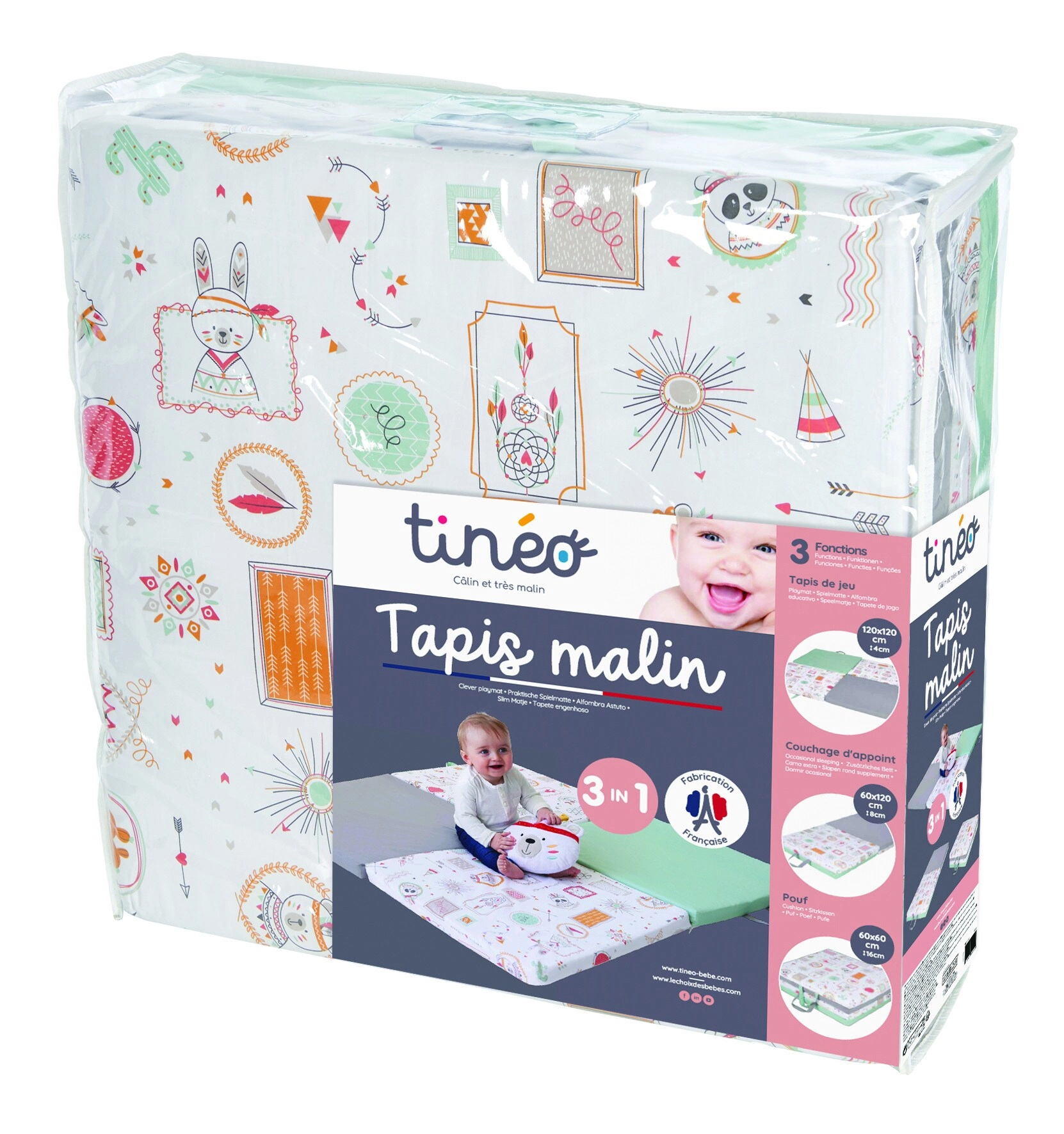 3 in 1 Smart And Fun Playmat - Indian Spirit 0 months