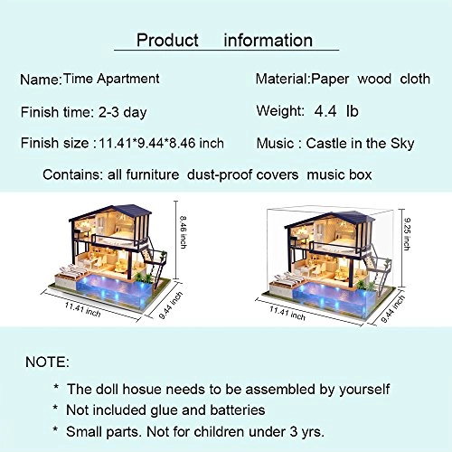 DIY Miniature Dollhouse Kit - 124 scale