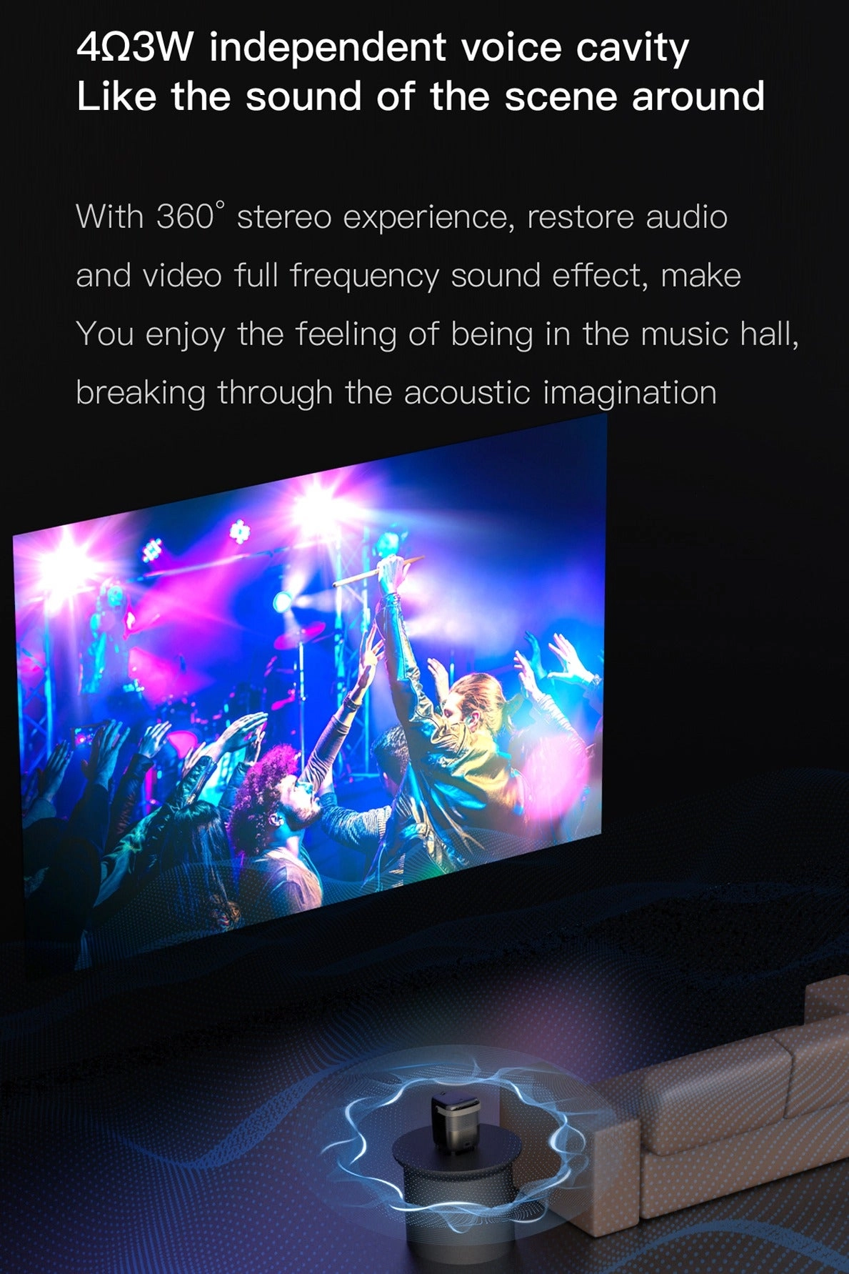 Video Projector 1000ANS lumens 1920*1080P