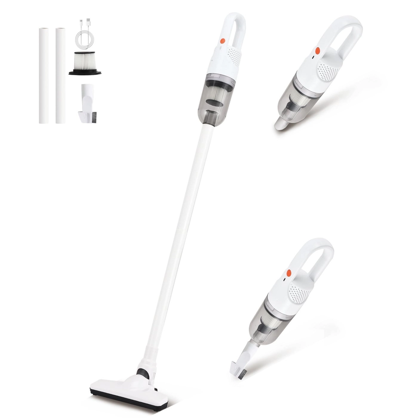 SIPPON 6in1 Lightweight Stick Vacuum Cleaner - Handheld Cordless