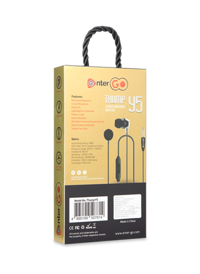 Thump Y5 Wired Earphone
