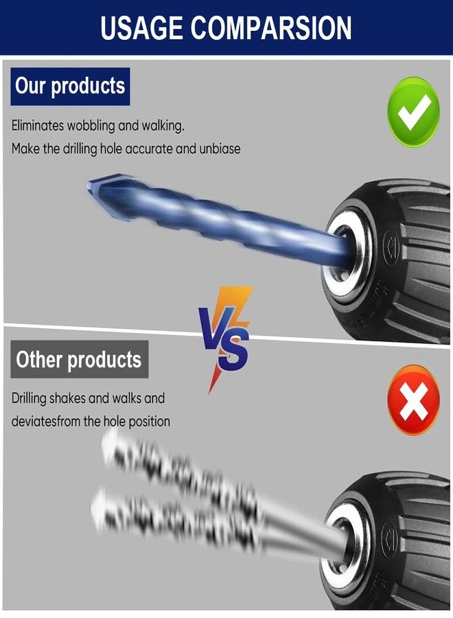 Drill Bits - Cemented Carbide 4Pcs 6mm/8mm/10mm/12mm
