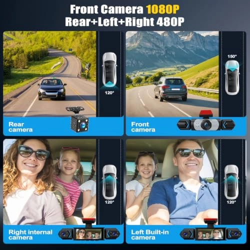 4 Channel Dash Cam - 1080P