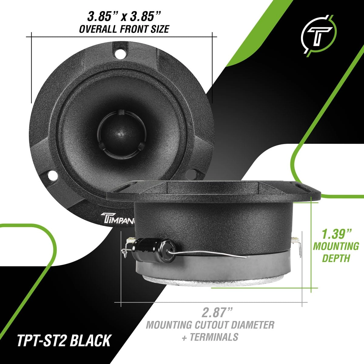 TPT-ST2 - 600 Watts 4 Ohm 105 dB