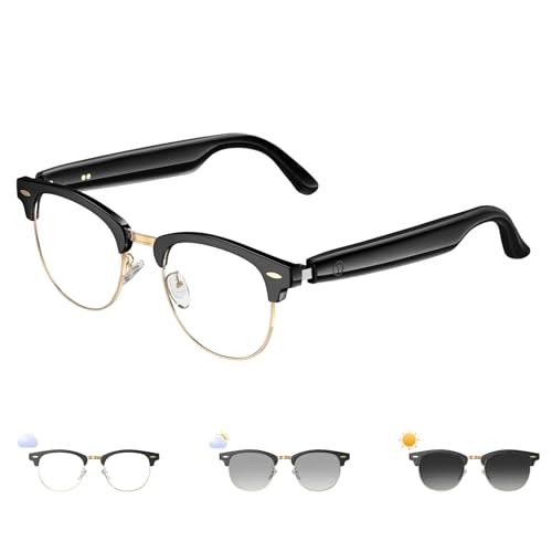 Smart Bluetooth Glasses - Open-Type Speakers Blue Light Lenses Bluetooth 5.3