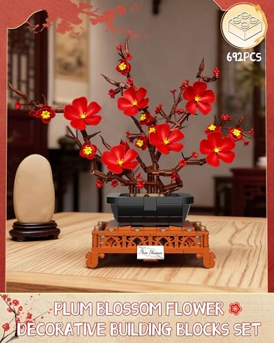 Plum Blossom Building Set - Plum Blossom 669 pcs