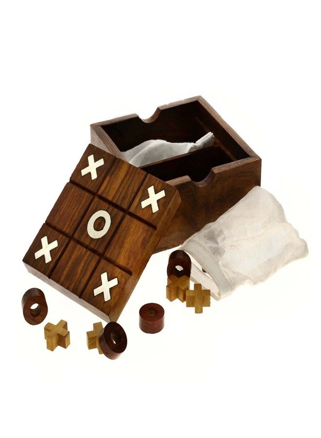 Noughts and Crosses (Zeero Kata) - Wooden 2-in-1 Pure Rosewood