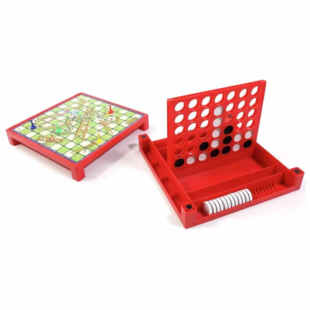 4-in-a-row + Snakes and Ladders