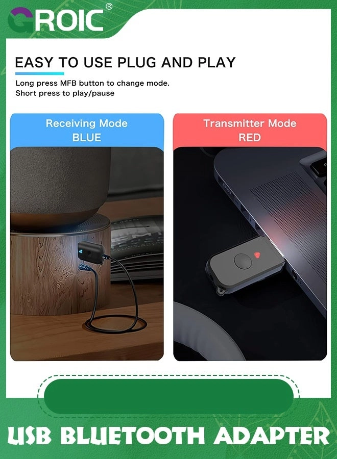 Bluetooth Car Adapter - V5.3 USB