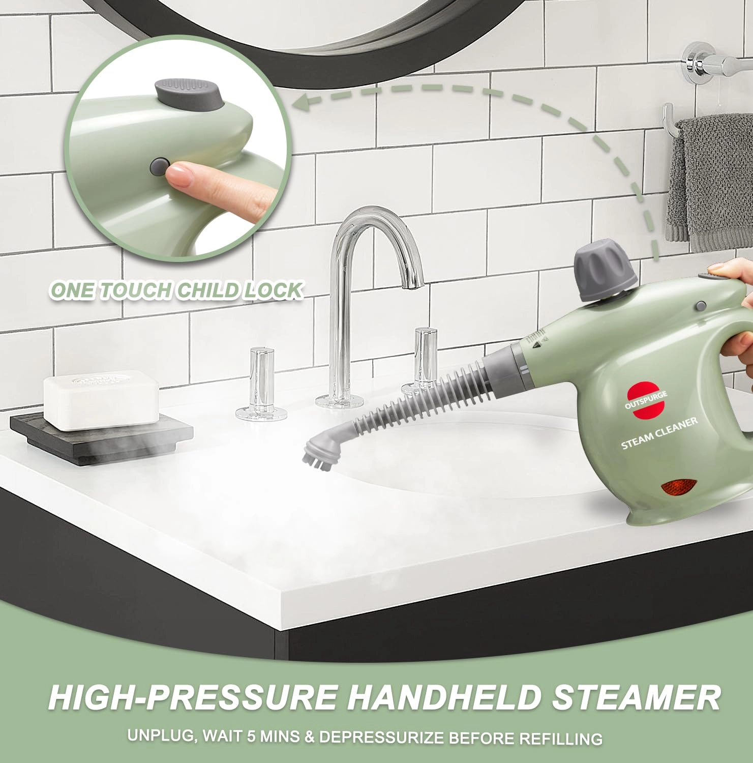 steam cleaner - 3.5E+2 Milliliters