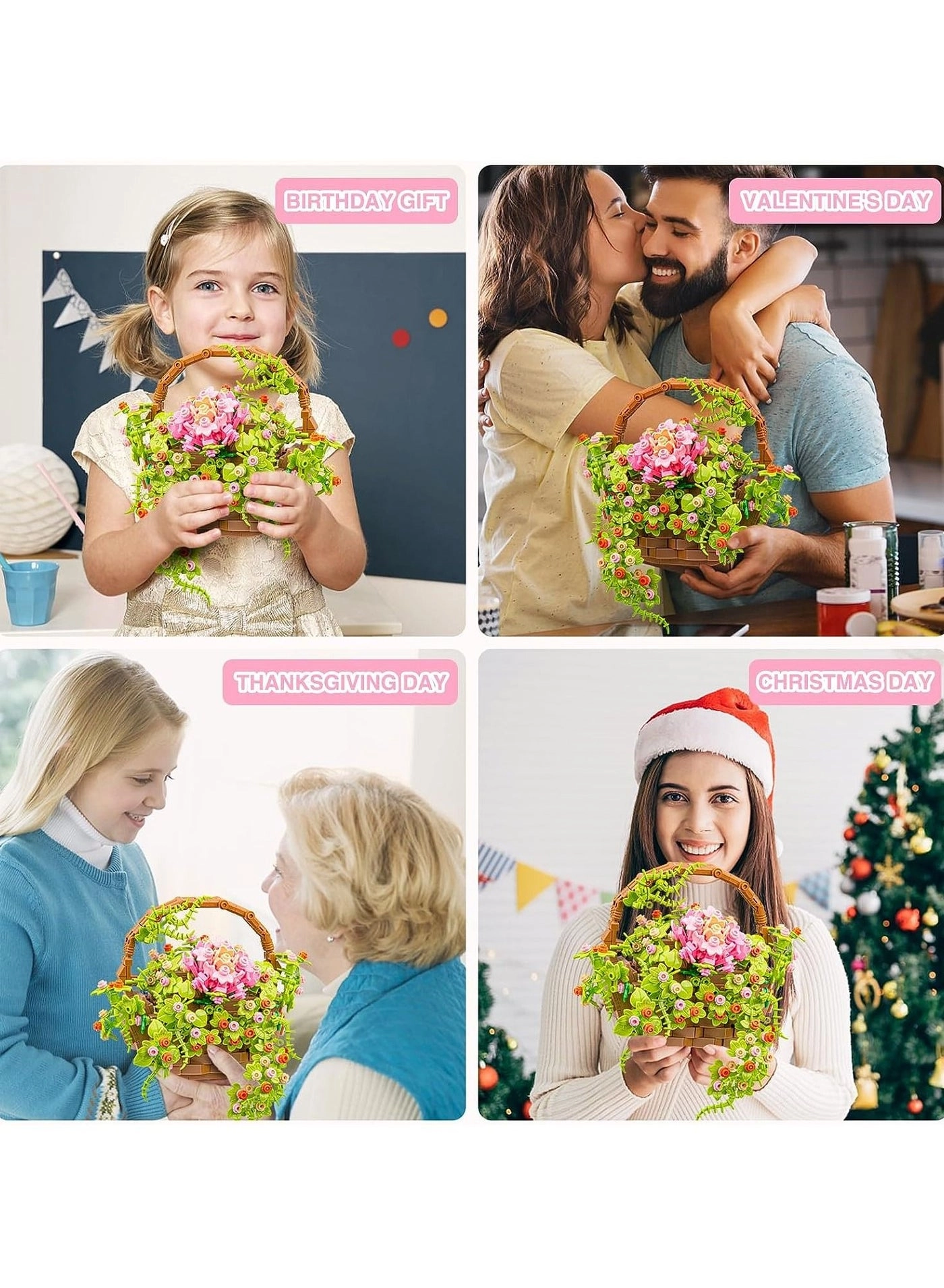 Flower Bouquet Building Blocks - Flowers 691 pcs